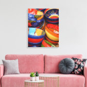 KLEURRIJK AARDEWERK - Canvas Art (Insitu (Woonkamer))