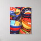 KLEURRIJK AARDEWERK - Canvas Art Afdruk (Voorkant)