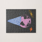 Kleurrijk aardewerk en universum-ijskoniewerk legpuzzel (Horizontaal)