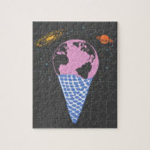 Kleurrijk aardewerk en universum-ijskoniewerk legpuzzel (Verticaal)