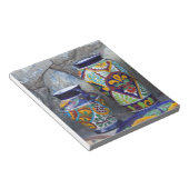 Kleurrijk aardewerk in het centrum van Loreto Notitieblok (Schuin)