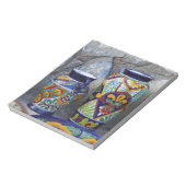 Kleurrijk aardewerk in het centrum van Loreto Notitieblok (Linkerzijde)