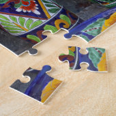 Kleurrijk aardewerk te koop in het centrum van Lor Legpuzzel (Zijkant)