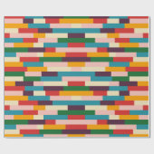 Kleurrijk Abstract 70-80-Retropatroon Cadeaupapier (Vlak)