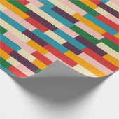 Kleurrijk Abstract 70-80-Retropatroon Cadeaupapier (Hoek)