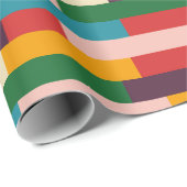 Kleurrijk Abstract 70-80-Retropatroon Cadeaupapier (Rol Hoek)