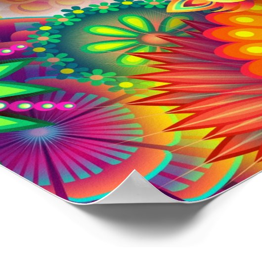 Kleurrijk Abstract 8. Poster (Hoek)