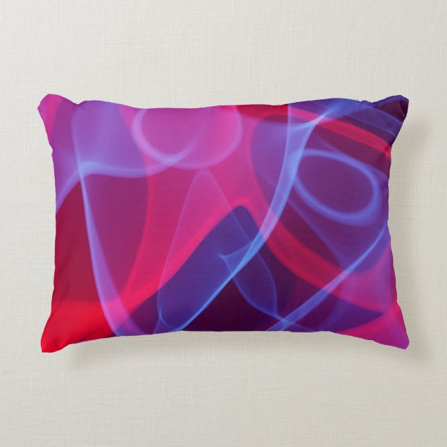 Kleurrijk Abstract Accent Kussen (Voorkant)
