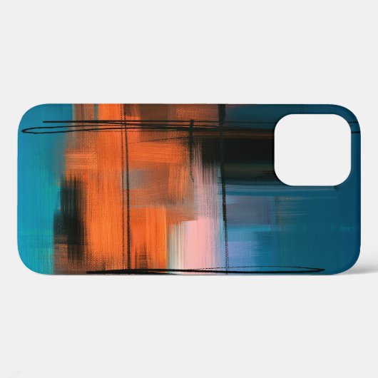 Kleurrijk abstract acrylschilderij. Surreal landsc Case-Mate iPhone Case (Achterkant (horizontaal))