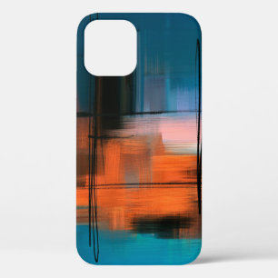 Kleurrijk abstract acrylschilderij. Surreal landsc Case-Mate iPhone Case