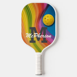 Kleurrijk Abstract afbeelding - Pickleball persona Paddle