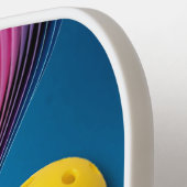 Kleurrijk Abstract afbeelding - Pickleball persona Paddle (Links Detail)