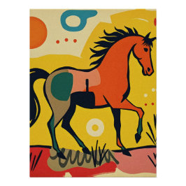 Kleurrijk Abstract Animal Art Poster