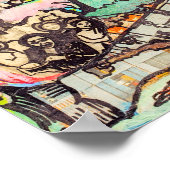 Kleurrijk Abstract archiveringsarchief Poster (Hoek)