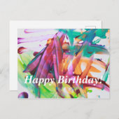 Kleurrijk Abstract Art-2-Briefkaart Briefkaart (Voorkant / Achterkant)