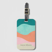 Kleurrijk Abstract Art Bagagelabel - Stijlvol Reiz (Voorkant (verticaal))