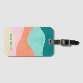 Kleurrijk Abstract Art Bagagelabel - Stijlvol Reiz (Voorkant (horizontaal))
