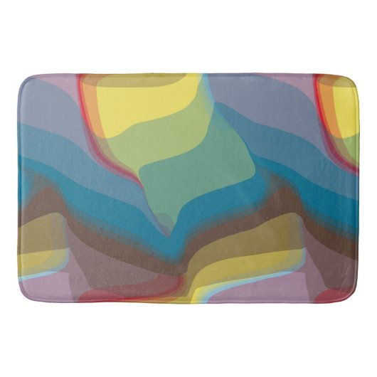 Kleurrijk Abstract Badmat (Voorkant)