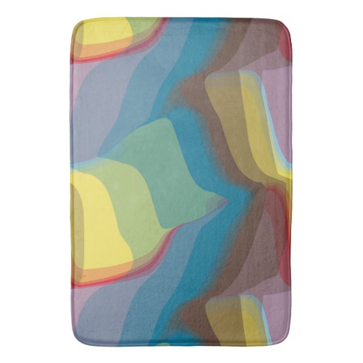 Kleurrijk Abstract Badmat (Voorkant Verticaal)