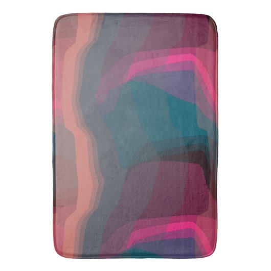 Kleurrijk Abstract Badmat (Voorkant Verticaal)