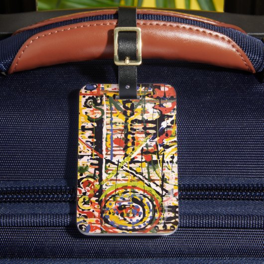 Kleurrijk Abstract Bagagelabel (Voorkant Insitu 2)