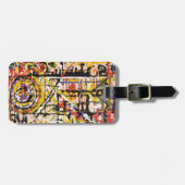 Kleurrijk Abstract Bagagelabel (Voorkant horizontaal)