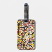 Kleurrijk Abstract Bagagelabel (Achterkant verticaal)