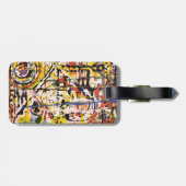 Kleurrijk Abstract Bagagelabel (Achterkant horizontaal)