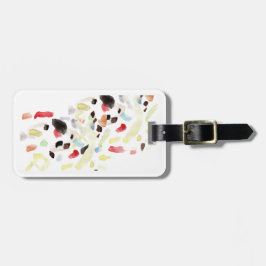 Kleurrijk Abstract Bagagelabel