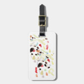 Kleurrijk Abstract Bagagelabel (Voorkant verticaal)