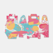 Kleurrijk Abstract Bedankdoosjes (Uitgevouwen)