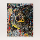 Kleurrijk Abstract Beer | Uitdagend hard Legpuzzel (Verticaal)