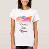Kleurrijk Abstract berglandschap T-shirt (Voorkant)