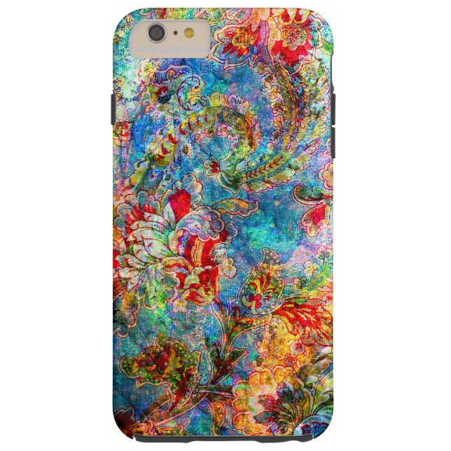 Kleurrijk Abstract, bijtend Floral ontwerp Case-Mate iPhone Case (Achterkant)