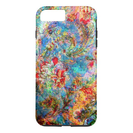 Kleurrijk Abstract, bijtend Floral ontwerp Case-Mate iPhone Case (Achterkant)