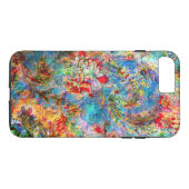 Kleurrijk Abstract, bijtend Floral ontwerp Case-Mate iPhone Case (Achterkant (Horizontaal))
