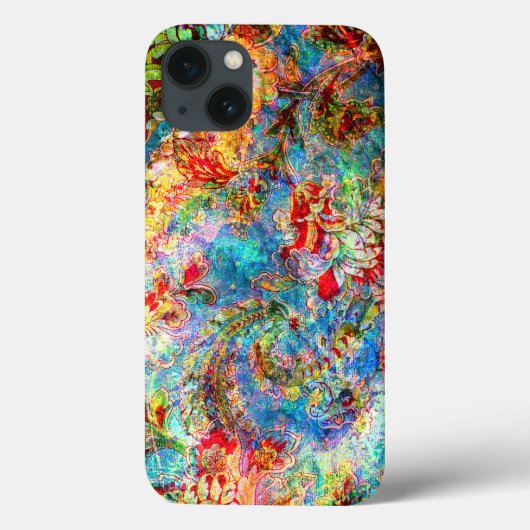 Kleurrijk Abstract, bijtend Floral ontwerp Case-Mate iPhone Case (Achterkant)