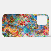 Kleurrijk Abstract, bijtend Floral ontwerp Case-Mate iPhone Case (Achterkant (horizontaal))