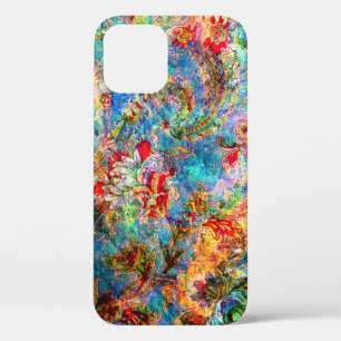 Kleurrijk Abstract, bijtend Floral ontwerp Case-Mate iPhone Case
