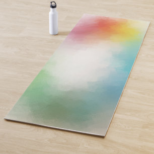 Kleurrijk Abstract Blauw Paars Geel Groen Yogamat