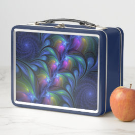 Kleurrijk Abstract blauw roze groen fractal