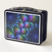 Kleurrijk Abstract blauw roze groen fractal (Voorkant)