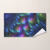 Kleurrijk Abstract blauw roze groen fractal Bad Handdoek (Handdoek)
