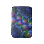 Kleurrijk Abstract blauw roze groen fractal Badmat (Voorkant Verticaal)