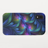 Kleurrijk Abstract blauw roze groen fractal Case-Mate iPhone Case (Achterkant (horizontaal))