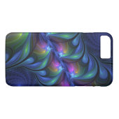 Kleurrijk Abstract blauw roze groen fractal Case-Mate iPhone Case (Achterkant (Horizontaal))