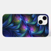 Kleurrijk Abstract blauw roze groen fractal Case-Mate iPhone Case (Achterkant (horizontaal))