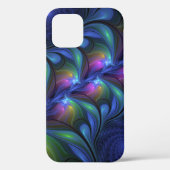 Kleurrijk Abstract blauw roze groen fractal Case-Mate iPhone Case (Achterkant)