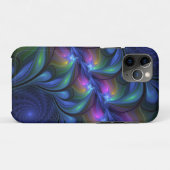 Kleurrijk Abstract blauw roze groen fractal Case-Mate iPhone Case (Achterkant (horizontaal))