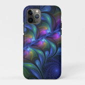 Kleurrijk Abstract blauw roze groen fractal Case-Mate iPhone Case (Achterkant)